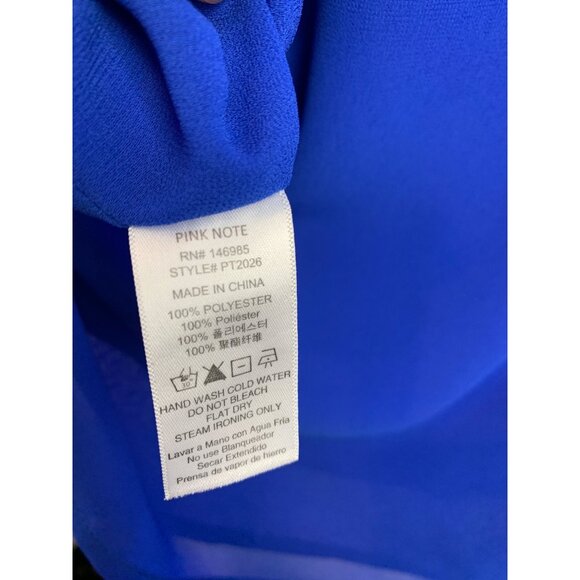 Women's Pink Note Blue Tank Top Size M - Picture 6 of 7